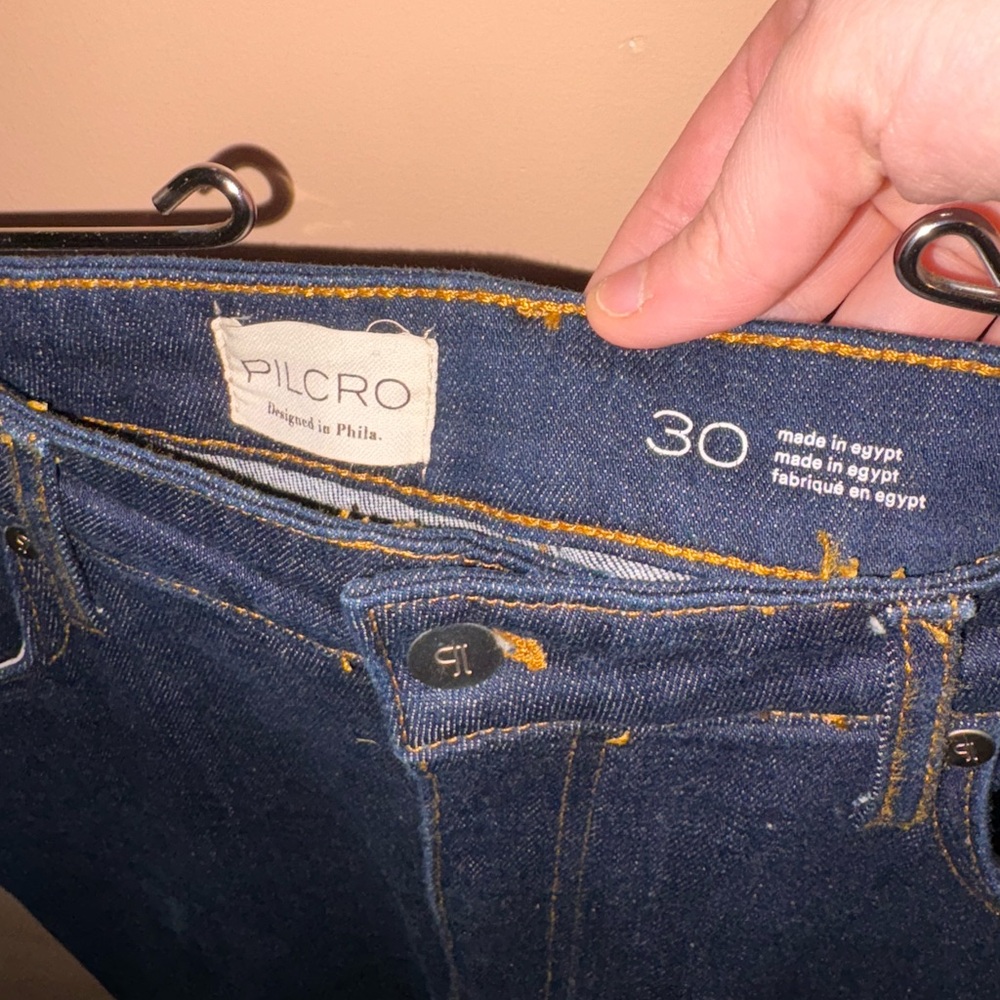 Anthropologie Pilcro Scotty Cuffed High-Rise Straight Leg Jeans - Picture 5 of 6
